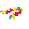 Eduplay Ruban arc en ciel 200 x 4 cm avec bâton, set de 3 pces