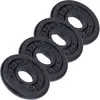 Disques d'Haltères - SCSPORTS - 2 kg - 4 x 0,5 kg - Fonte - Noir