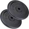 Disques en fonte ScSPORTS - 2 x 15 KG (30 KG) - Musculation Fitness Ré...
