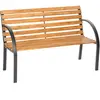 TECTAKE Banc de jardin MARINA 2 places 124 x 52 x 74 cm
