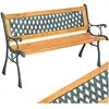 TECTAKE Banc de jardin TAMARA 2 places 128 x 51 x 73 cm