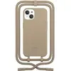 Etui avec cordon WOODCESSORIES iPhone 13 mini Tour de cou gris