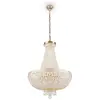 Maytoni Bella Grand lustre doré et cristal, 6 lumières, E14