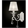 Maytoni Grace Applique Bougie Blanche avec Or et Cristal, 1 Lumière, E14