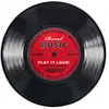Tapis  de Record Music - pour Unisexe - noir/rouge 60 cm