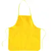 Tablier jaune de protection peinture, set de 10, 100 % polyester