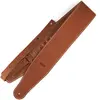Richter Straps Raw III Contour Waxy Suede Brown - Sangle pour Guitares