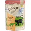 12x85g Feringa canard & veau, brocoli - Sachet pour chat