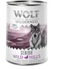 6x400g Senior Wild Hills canard, veau 0% céréales Wolf of Wilderness - Nourriture pour chien