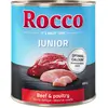 6x800g Junior volaille, boeuf Rocco - Nourriture pour chien