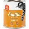 6x800g volaille, coeurs de volaille Smilla - Nourriture pour Chat