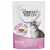 12x85g Kitten en gelée Concept for Life sachets pour chaton