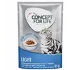 12x85g Light en sauce Concept for Life - Sachets et Boîtes pour Chat