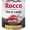 6x800g Rocco Classic Trio de viandes boeuf, agneau, volaille - Pâtée p...