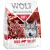 1kg Soft High Valley boeuf sans céréales Wolf of Wilderness - Croquettes molles pour Chien