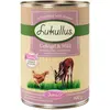 6x400g Lukullus Junior volaille, gibier - Pâtée pour chien