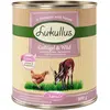 6x800g Lukullus Junior volaille, gibier - Pâtée pour chien