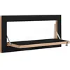 Étagère noire 60x27 cm Fläpps - Ambivalenz