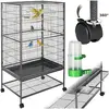 TECTAKE Cage à oiseaux 131 cm