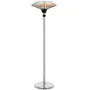 Blumfeldt Heat Guard Parasol chauffant infrarouge terrasse 2100W IP44 - argenté