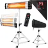 Chauffage radiant infrarouge Chauffage radiant de terrasse 2500W avec ...