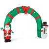 oneConcept Merry Welcome Décoration de Noël gonflable porte 250cm LED