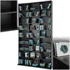 Tectake - tagère dvd cd aspect Bois avec Etagères réglables et amovibles