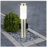 Lampe de jardin sur pied en acier inoxydable led 7 watts IP44 2x prise...