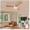 ETC-SHOP Rvb led ventilateur de plafond lumière dimmable télécommande ...