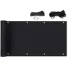 SEKEY Salcar - Brise Vue Balcon Jardin Terrasse hdpe 6 m x 0,9 m, Noir