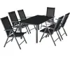 TecTake Ensemble salon de jardin Cadre aluminium 6 personnes gris anthracite