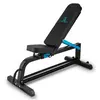CAPITAL SPORTS Adjustar Banc d'entraînement flexible noir métal 300 kg