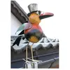 DanDiBo Corbeau Figure de décoration pour gouttière 30 cm Coloré Oisea...