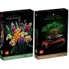 Lego Creator Expert lot de 2 articles - Bouquet de fleura et arbre Bonsai