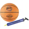 Hudora Ensemble Ballon De Basket Et Pompe Orange Et Bleu