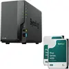 Synology DiskStation DS224+ 2 Einschübe NAS-Server Leergehäuse + 2x Pl...