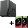 Synology DiskStation DS224+ 2 baies serveur NAS boîtier vide + 16TB (2...