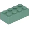 LEGO® 2x4 Briques hautes Vert sable - 3001 NOUVEAU ! Quantité 50x