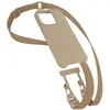 Coque avec cordon WOODCESSORIES iPhone 14 Plus Tour de cou taupe