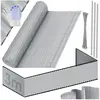 Natte pare-vue en pvc Clôture pare-vue Habillage de balcon Coupe-vent Lamelles renforcées résistantes aux intempéries Pour jardin Balcon Terrasse