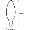 Segula LED Fire Flame Line E14 0,2W Bougie fumée 1800K Décoration