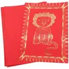 Feuille Art rouge à gratter, set de 10