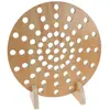 Cadre perforé rond pour cylindres en acrylique