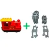 LEGO Duplo Lokomotive + 16 Schienen