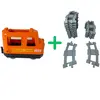 Duplo-Lokomotive (orange) + Pistes