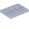 LEGO® Plaque de sol 3x4 carreaux avec 4 picots Gris clair - 88646 NOUV...