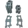 LEGO® DUPLO® Chemin de fer Courbe gris clair NOUVEAU ! Quantité 25x