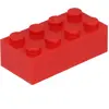 LEGO® Briques rouges NOUVEAU ! Quantité 100x - Chaque mélange est comp...