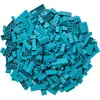 LEGO® Briques surélevées Bleu Azur NOUVEAU Quantité 100x - Chaque méla...