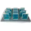 LEGO® 1x6x6 Portes Bleu clair et cadre blanc pour maison, bâtiment - 8...